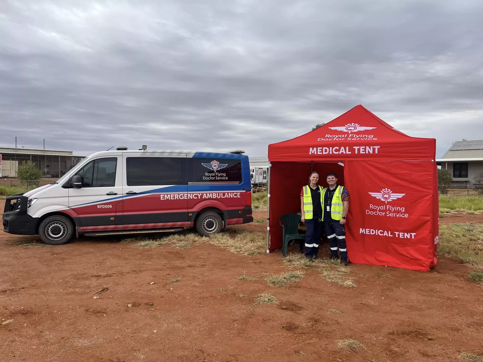 Event medics providing on-site medical support
